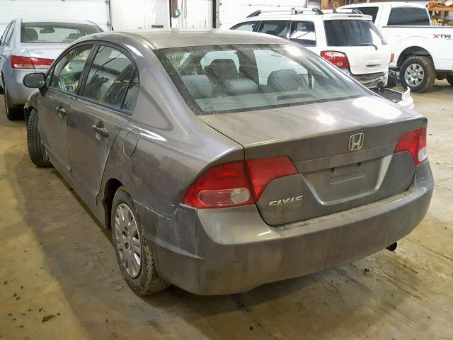 2HGFA16396H002060 - 2006 HONDA CIVIC DX V GRAY photo 3