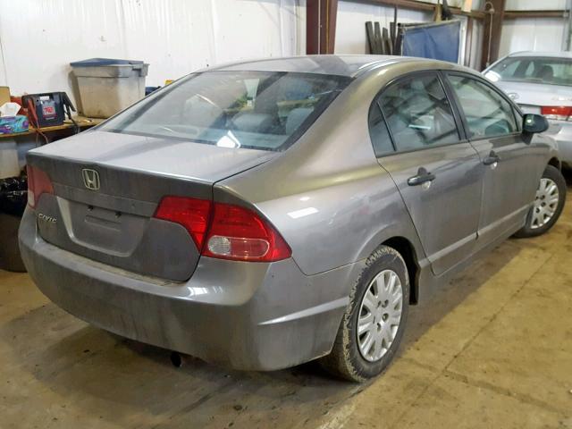 2HGFA16396H002060 - 2006 HONDA CIVIC DX V GRAY photo 4