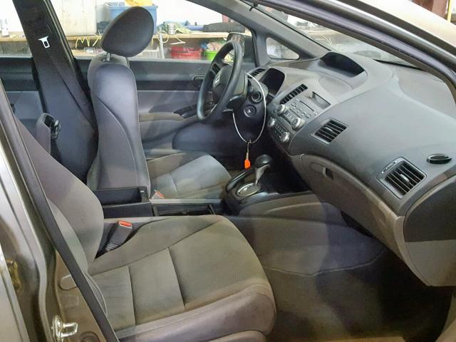 2HGFA16396H002060 - 2006 HONDA CIVIC DX V GRAY photo 5