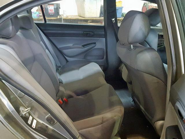 2HGFA16396H002060 - 2006 HONDA CIVIC DX V GRAY photo 6