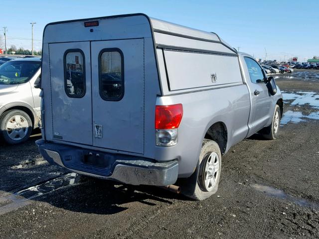 5TFLU52107X003244 - 2007 TOYOTA TUNDRA SILVER photo 4