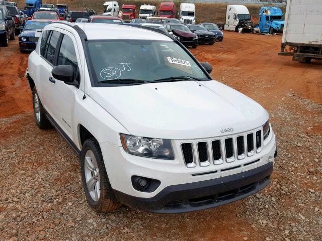 1C4NJCBB5ED790222 - 2014 JEEP COMPASS SP WHITE photo 1