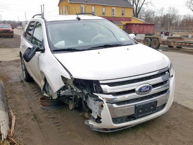 2FMDK4JC6CBA44983 - 2012 FORD EDGE SEL WHITE photo 1