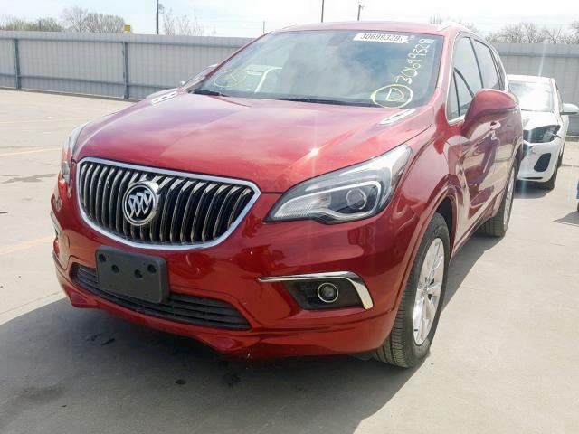 LRBFXBSA0HD201889 - 2017 BUICK ENVISION E BURGUNDY photo 2