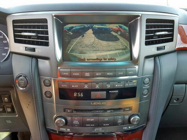 JTJHY00W184002793 - 2008 LEXUS LX 570 SILVER photo 9