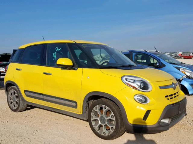 ZFBCFADH0FZ031175 - 2015 FIAT 500L TREKK YELLOW photo 1