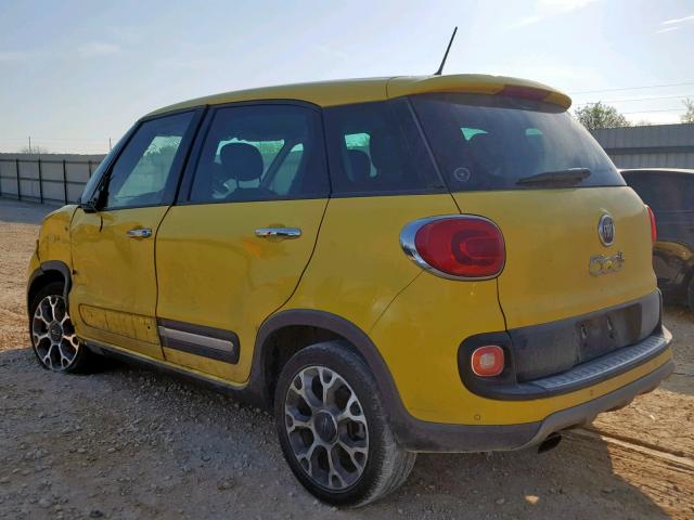 ZFBCFADH0FZ031175 - 2015 FIAT 500L TREKK YELLOW photo 3