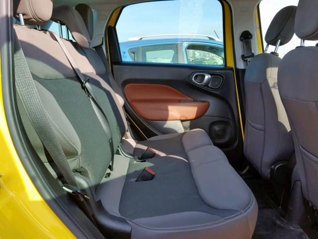 ZFBCFADH0FZ031175 - 2015 FIAT 500L TREKK YELLOW photo 6