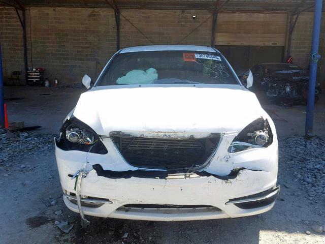 1C3CCBAB7CN172537 - 2012 CHRYSLER 200 LX WHITE photo 9