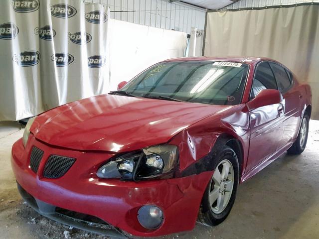 2G2WP552771204262 - 2007 PONTIAC GRAND PRIX RED photo 2