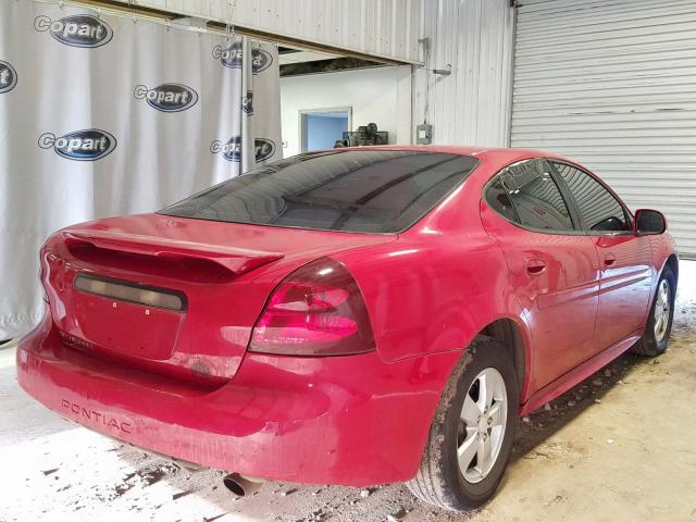 2G2WP552771204262 - 2007 PONTIAC GRAND PRIX RED photo 4
