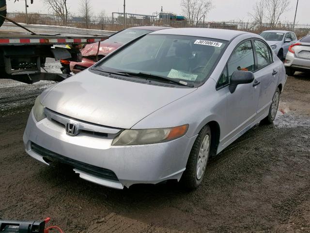 2HGFA16316H001646 - 2006 HONDA CIVIC DX V SILVER photo 2