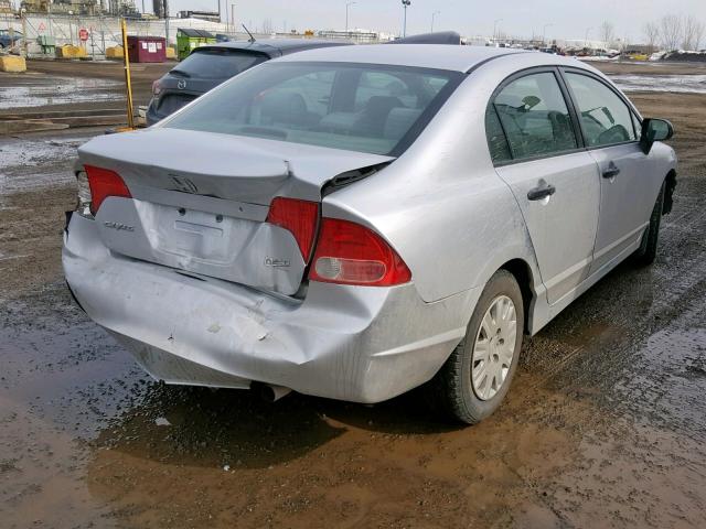 2HGFA16316H001646 - 2006 HONDA CIVIC DX V SILVER photo 4