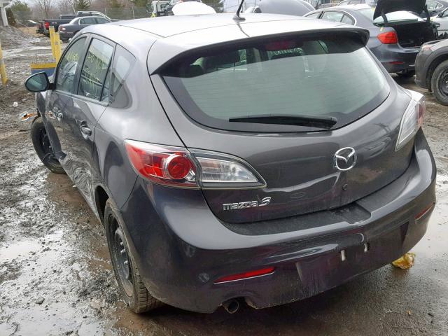 JM1BL1KF9D1792172 - 2013 MAZDA 3 I GRAY photo 3