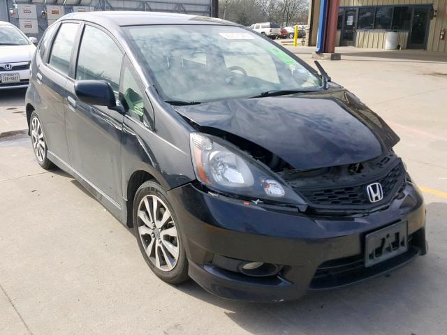 JHMGE8H5XDC015672 - 2013 HONDA FIT SPORT BLACK photo 1