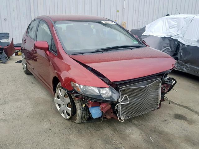 2HGFA1F52AH587560 - 2010 HONDA CIVIC LX RED photo 1