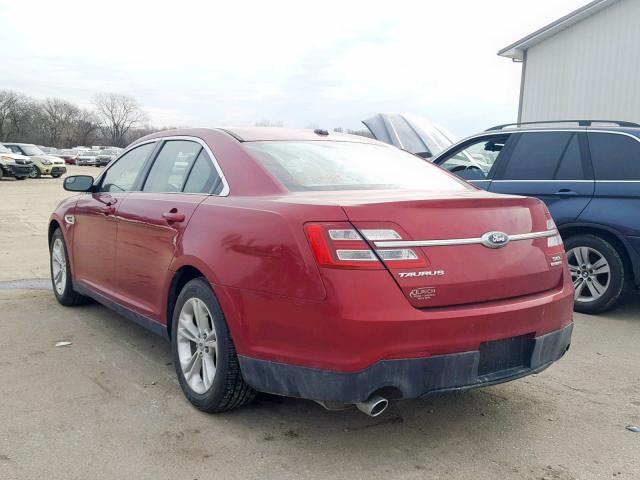 1FAHP2E80EG149442 - 2014 FORD TAURUS SEL RED photo 3