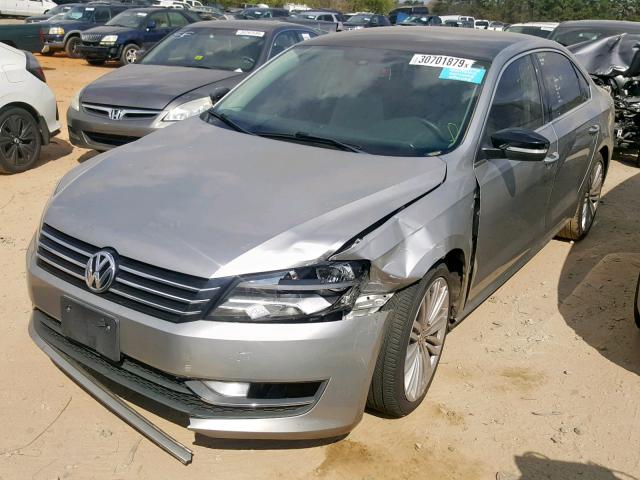 1VWBT7A35EC077676 - 2014 VOLKSWAGEN PASSAT SE GRAY photo 2