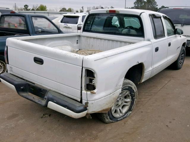 1B7HL2AX81S319380 - 2001 DODGE DAKOTA QUA WHITE photo 4