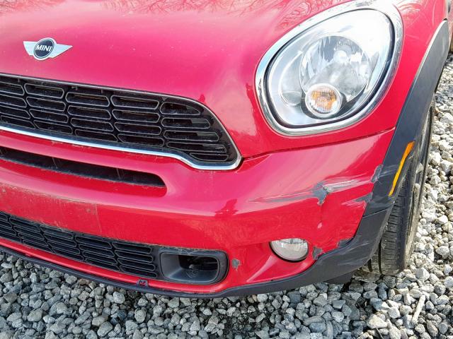 WMWZC5C52CWM13216 - 2012 MINI COOPER S C RED photo 9