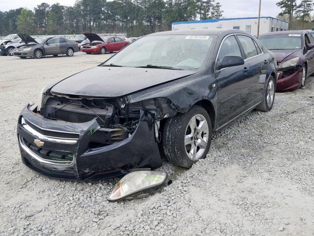 1G1ZH57B58F176547 - 2008 CHEVROLET MALIBU 1LT 黑色 照片 2