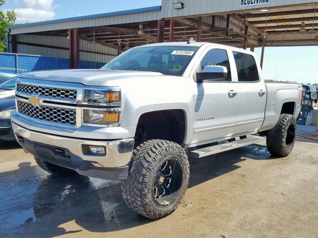 3GCUKREC5FG146188 - 2015 CHEVROLET SILVERADO SILVER photo 2