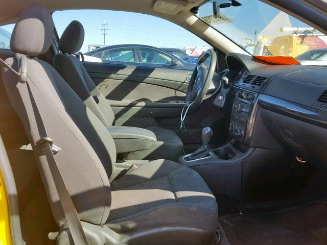 1G2AS18HX97125563 - 2009 PONTIAC G5 YELLOW photo 5
