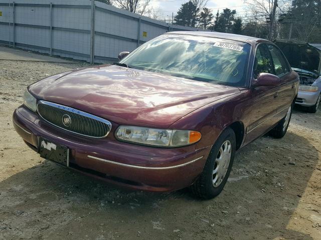 2G4WS52J1Y1137466 - 2000 BUICK CENTURY CU BURGUNDY photo 2