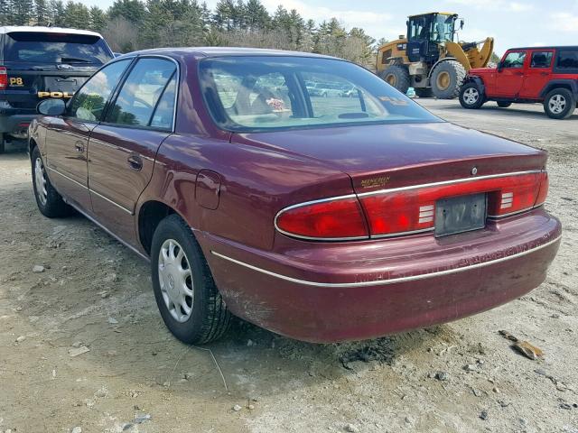 2G4WS52J1Y1137466 - 2000 BUICK CENTURY CU BURGUNDY photo 3