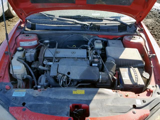 1G2NF52T81M512869 - 2001 PONTIAC GRAND AM S RED photo 7