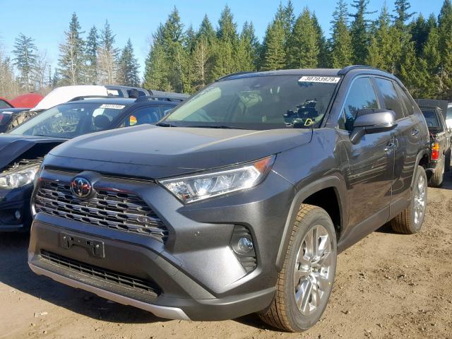 JTMN1RFV3KD014383 - 2019 TOYOTA RAV4 LIMIT GRAY photo 2