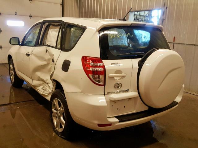 JTMBF33V395004852 - 2009 TOYOTA RAV4 WHITE photo 3