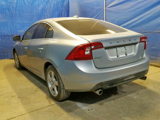 YV1612FH8D2229126 - 2013 VOLVO S60 T5 SILVER photo 3