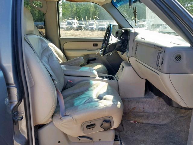 1GKEC13ZX2J160272 - 2002 GMC YUKON GRAY photo 5