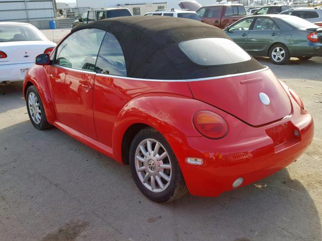 3VWCM31Y84M331657 - 2004 VOLKSWAGEN NEW BEETLE Rot Foto 3
