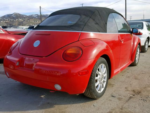 3VWCM31Y84M331657 - 2004 VOLKSWAGEN NEW BEETLE Rot Foto 4