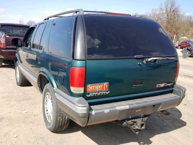 1GKDT13W4V2505098 - 1997 GMC JIMMY GREEN photo 3