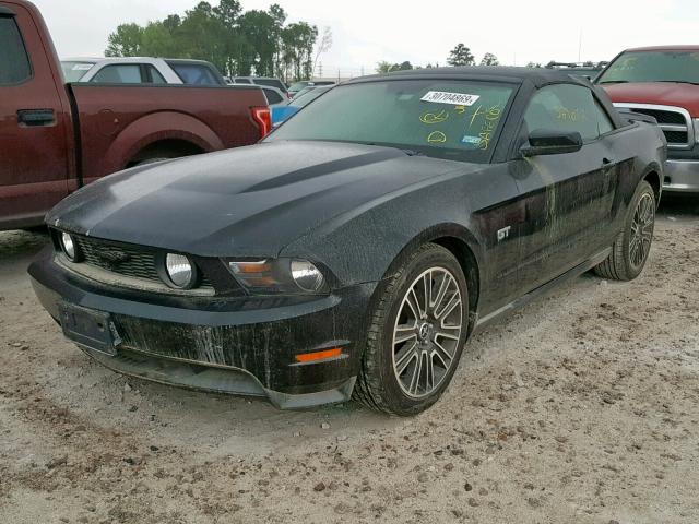 1ZVBP8FH0A5101797 - 2010 FORD MUSTANG GT BLACK photo 2