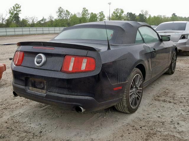 1ZVBP8FH0A5101797 - 2010 FORD MUSTANG GT BLACK photo 4