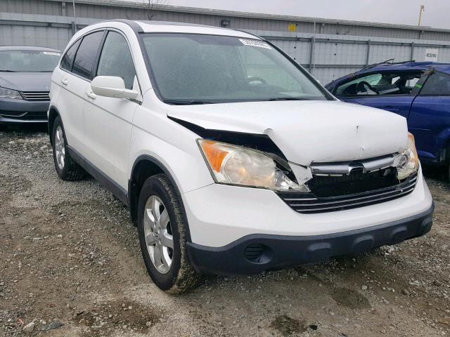 JHLRE48727C074128 - 2007 HONDA CR-V EXL WHITE photo 1