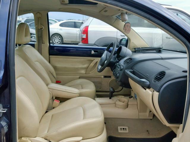 3VWCK21C22M420934 - 2002 VOLKSWAGEN NEW BEETLE Mavi foto 5