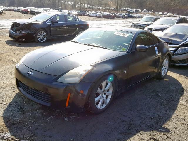 JN1AZ34D34M101351 - 2004 NISSAN 350Z COUPE BLACK photo 2