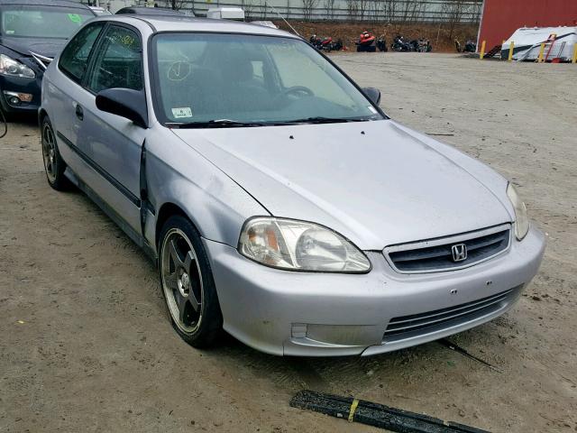 2HGEJ6426YH103871 - 2000 HONDA CIVIC CX SILVER photo 1