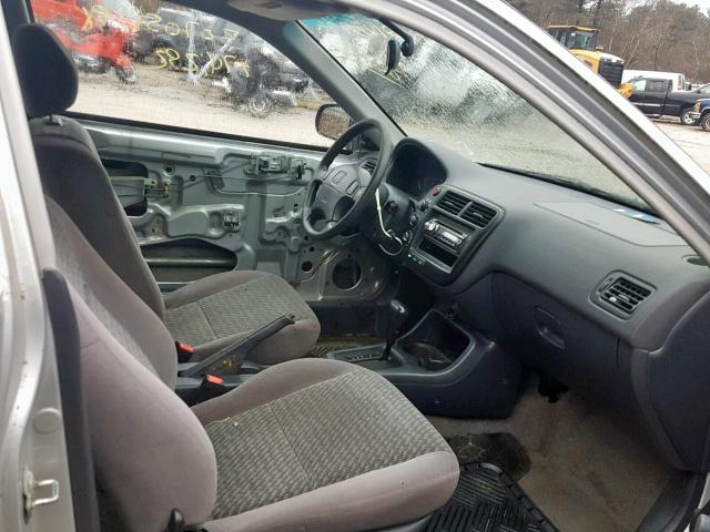 2HGEJ6426YH103871 - 2000 HONDA CIVIC CX SILVER photo 5