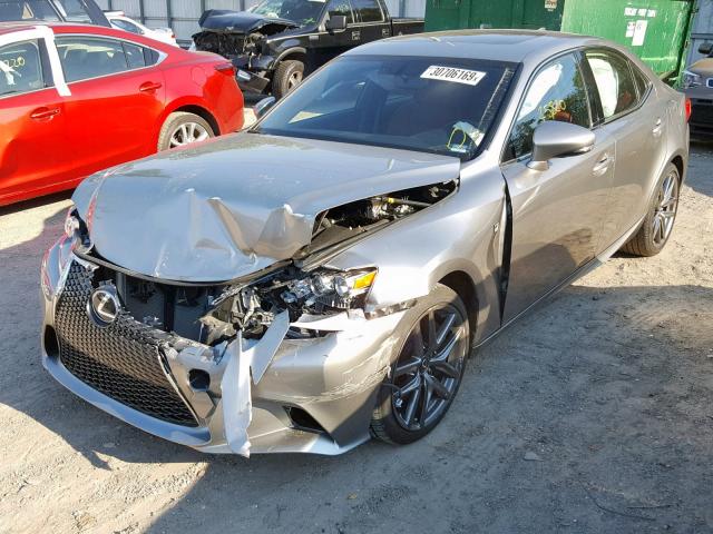 JTHBA1D23G5003588 - 2016 LEXUS IS 200T GRAY photo 2