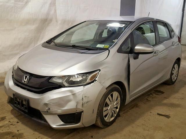 3HGGK5H57FM715418 - 2015 HONDA FIT LX SILVER photo 2