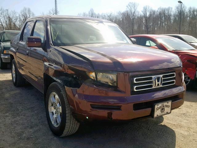 2HJYK16408H511014 - 2008 HONDA RIDGELINE BURGUNDY photo 1