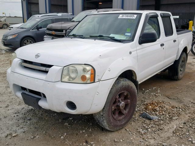 1N6ED27T24C437702 - 2004 NISSAN FRONTIER C WHITE photo 2