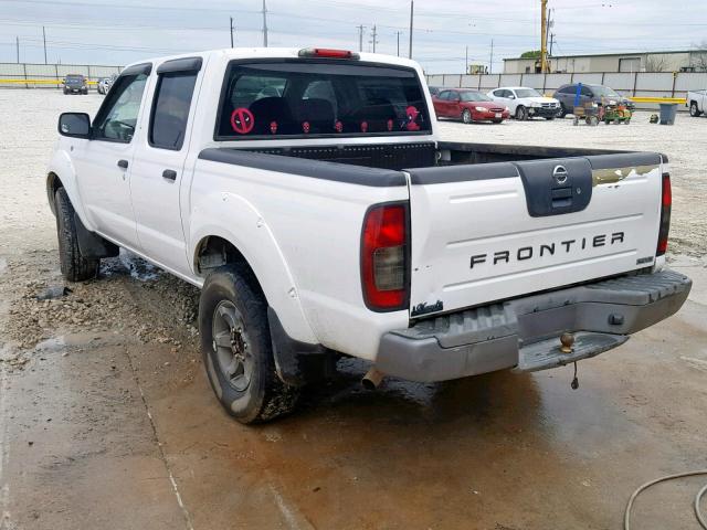 1N6ED27T24C437702 - 2004 NISSAN FRONTIER C WHITE photo 3