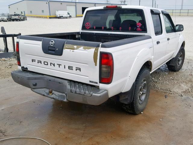 1N6ED27T24C437702 - 2004 NISSAN FRONTIER C WHITE photo 4